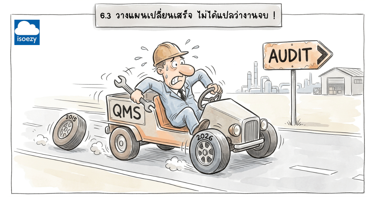 การวางแผนการเปลี่ยนแปลง ISO 9001:2026 ข้อกำหนด 6.3 เปลี่ยนอะไรจากฉบับ 2015